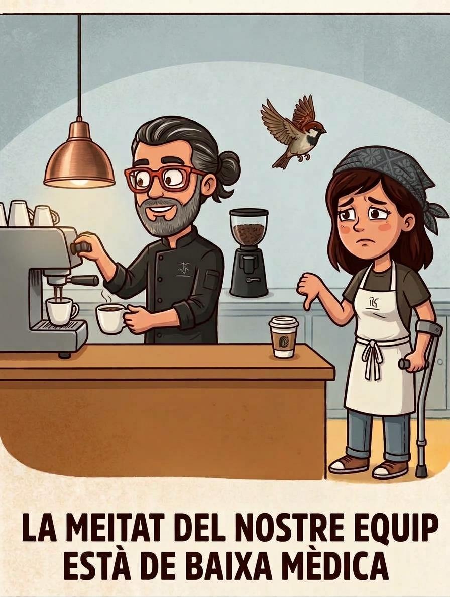 La meitat del nostre equip està de baixa mèdica